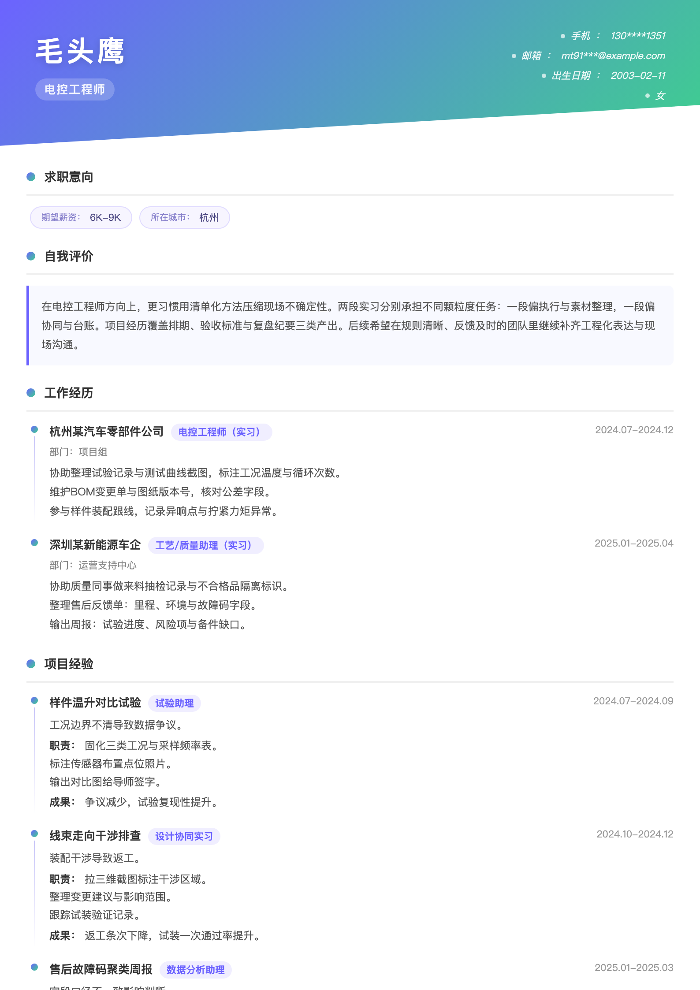 电控工程师