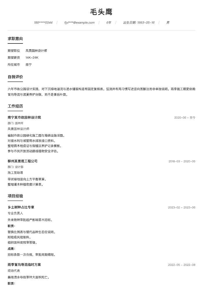 风景园林设计师