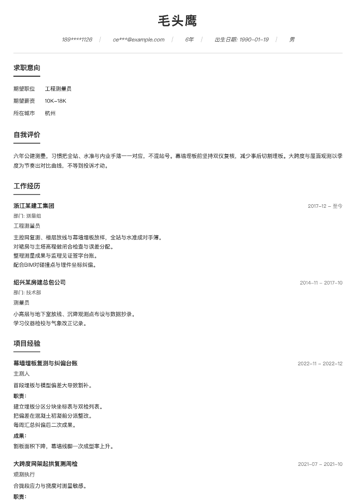 工程测量员