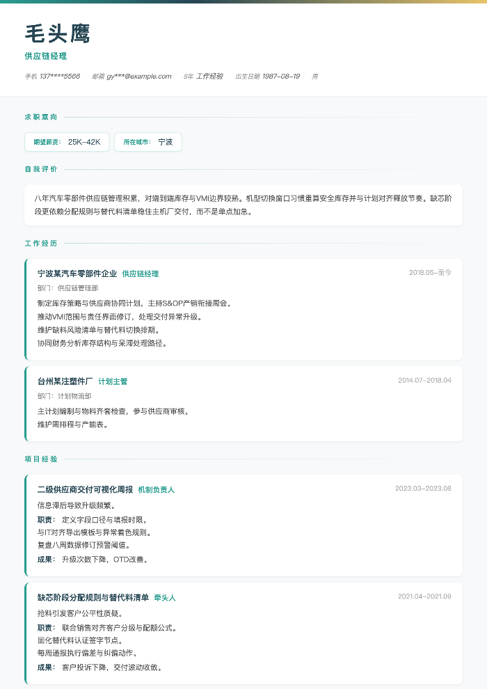 供应链经理