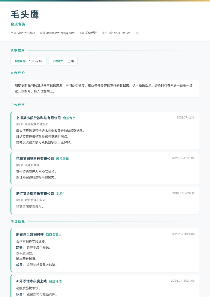 合规专员