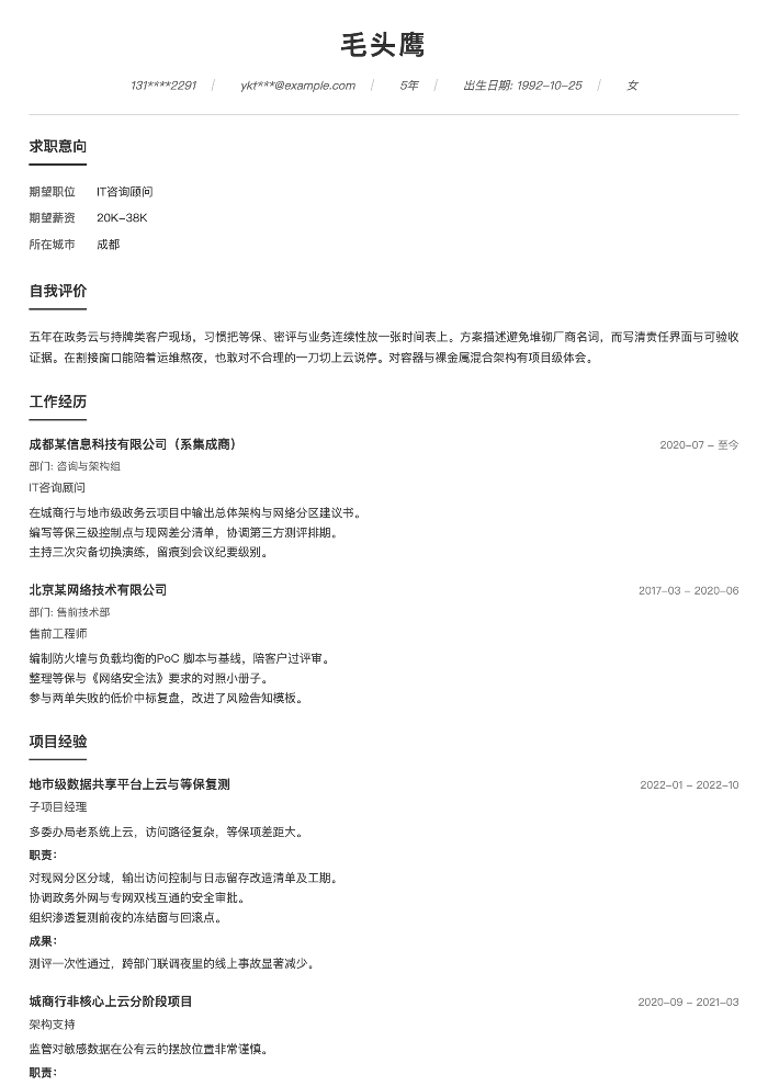 IT咨询顾问