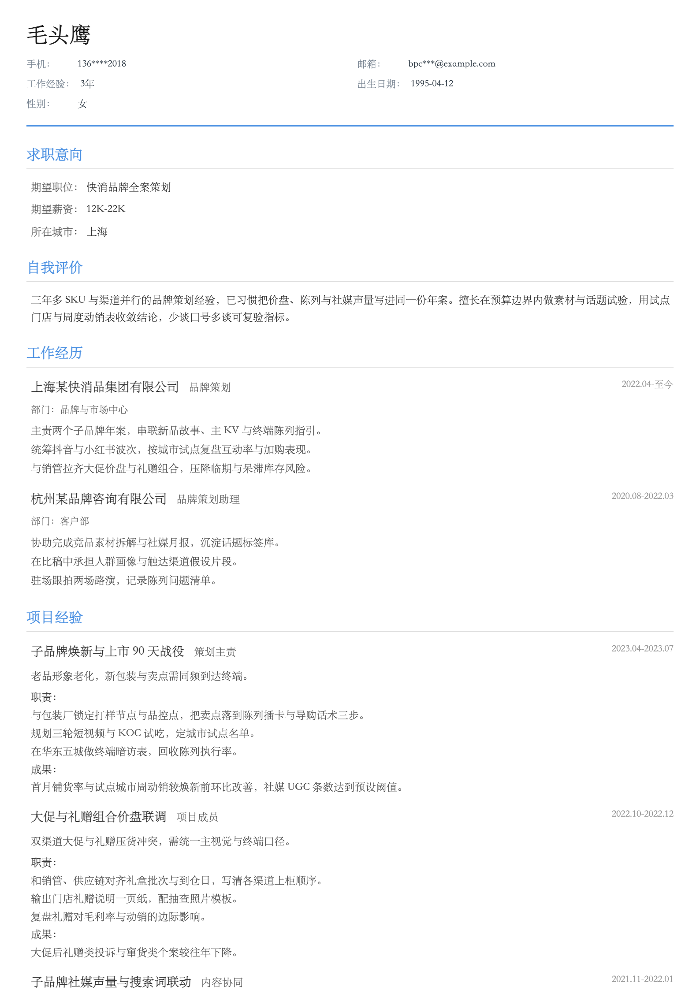快消品牌全案策划