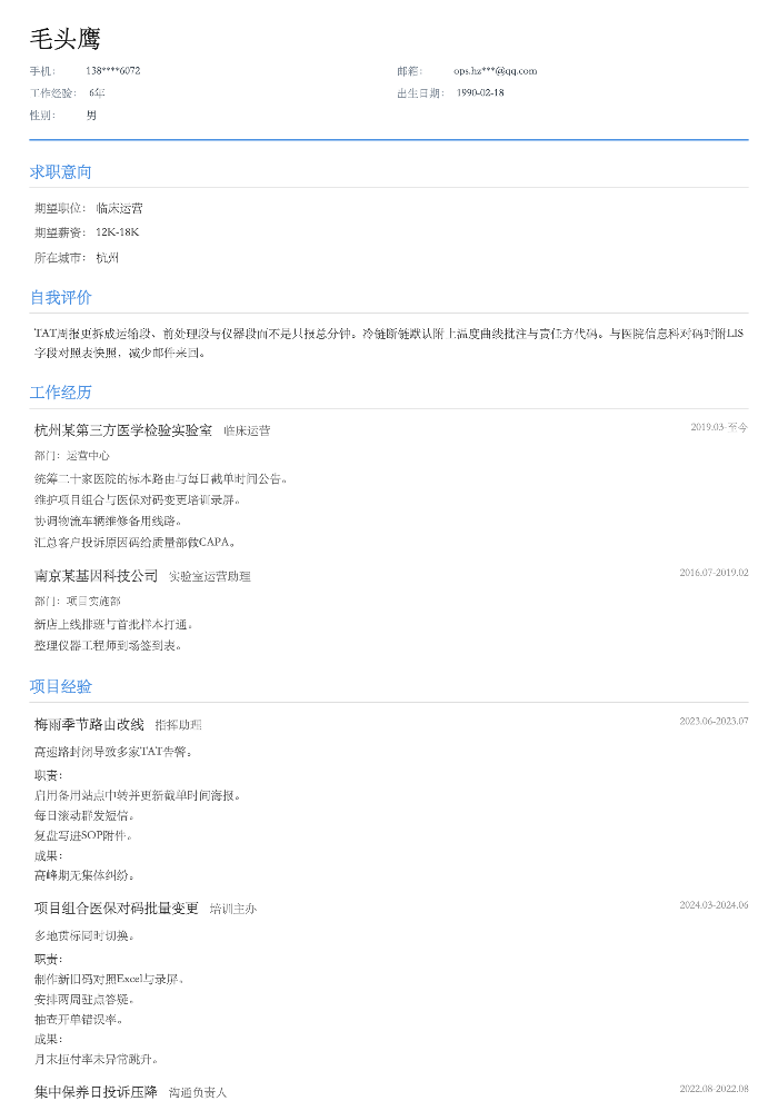临床运营