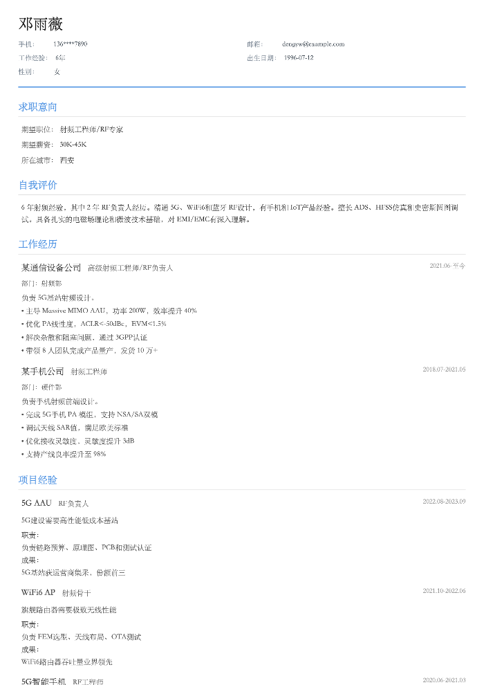 射频工程师
