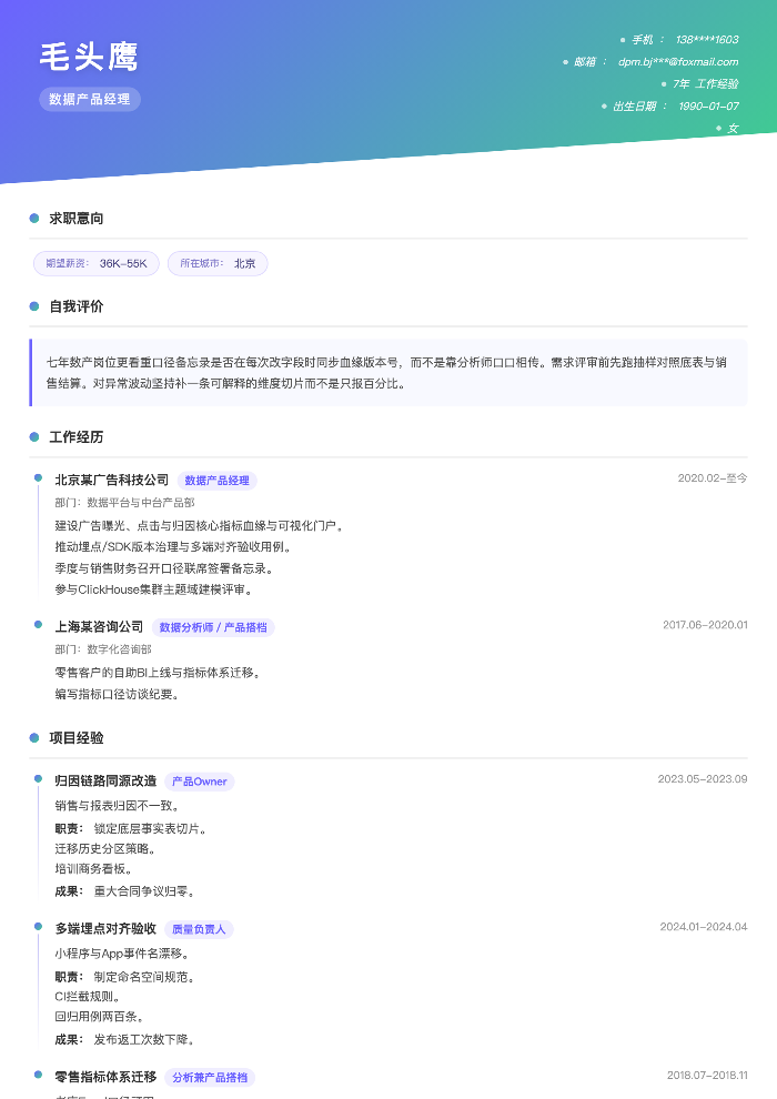 数据产品经理