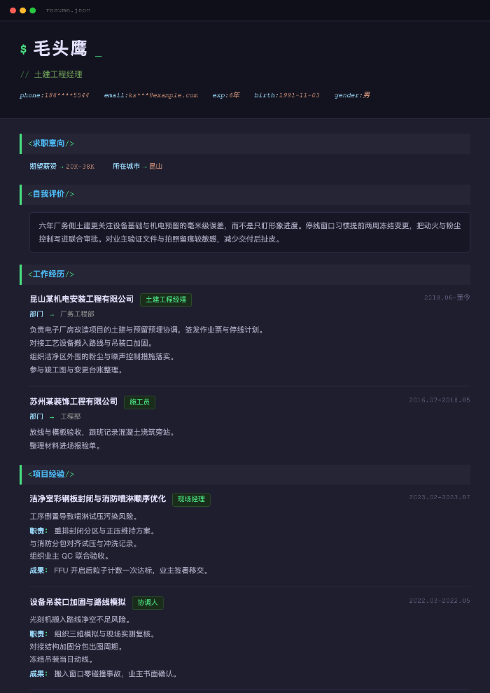 土建工程经理