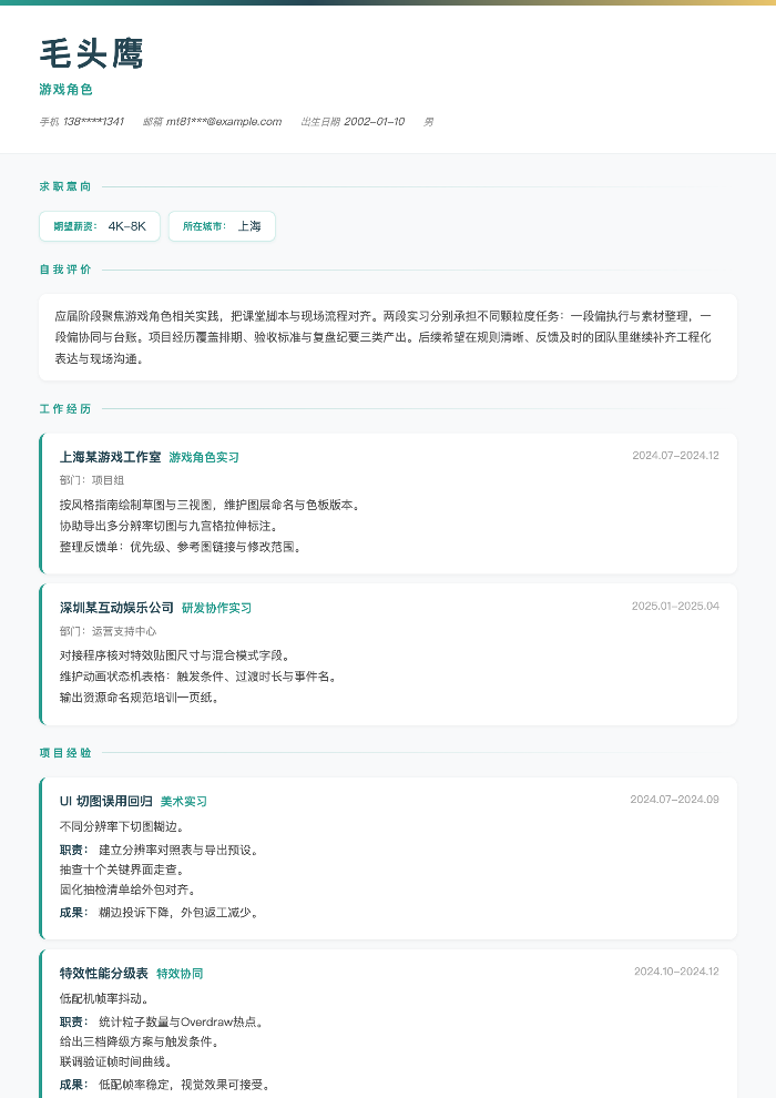 游戏角色