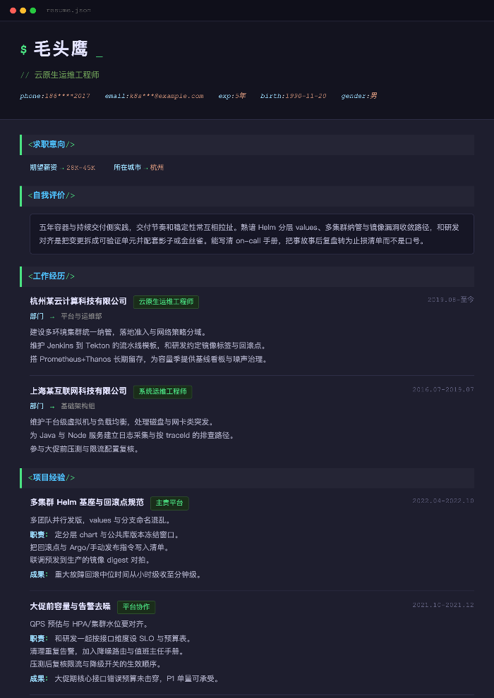 云原生运维工程师